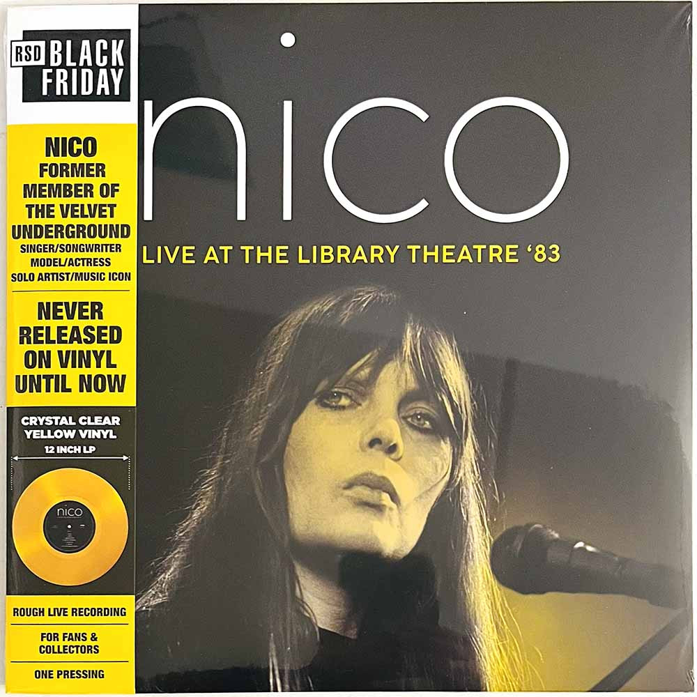 Nico vinyl LP Live at the Library Theatre '83 yellow vinyl vinyl LP