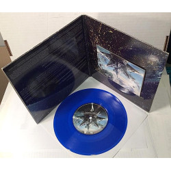 Stratovarius: Polaris blue vinyl single + CD  kansi EX- levy EX käytetty vinyylisingle PS