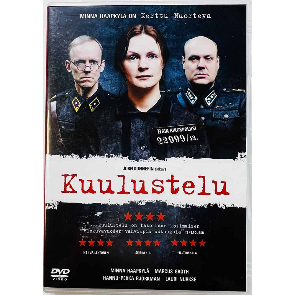 DVD - Elokuva DVD Kuulustelu  kansi EX levy EX Käytetty DVD