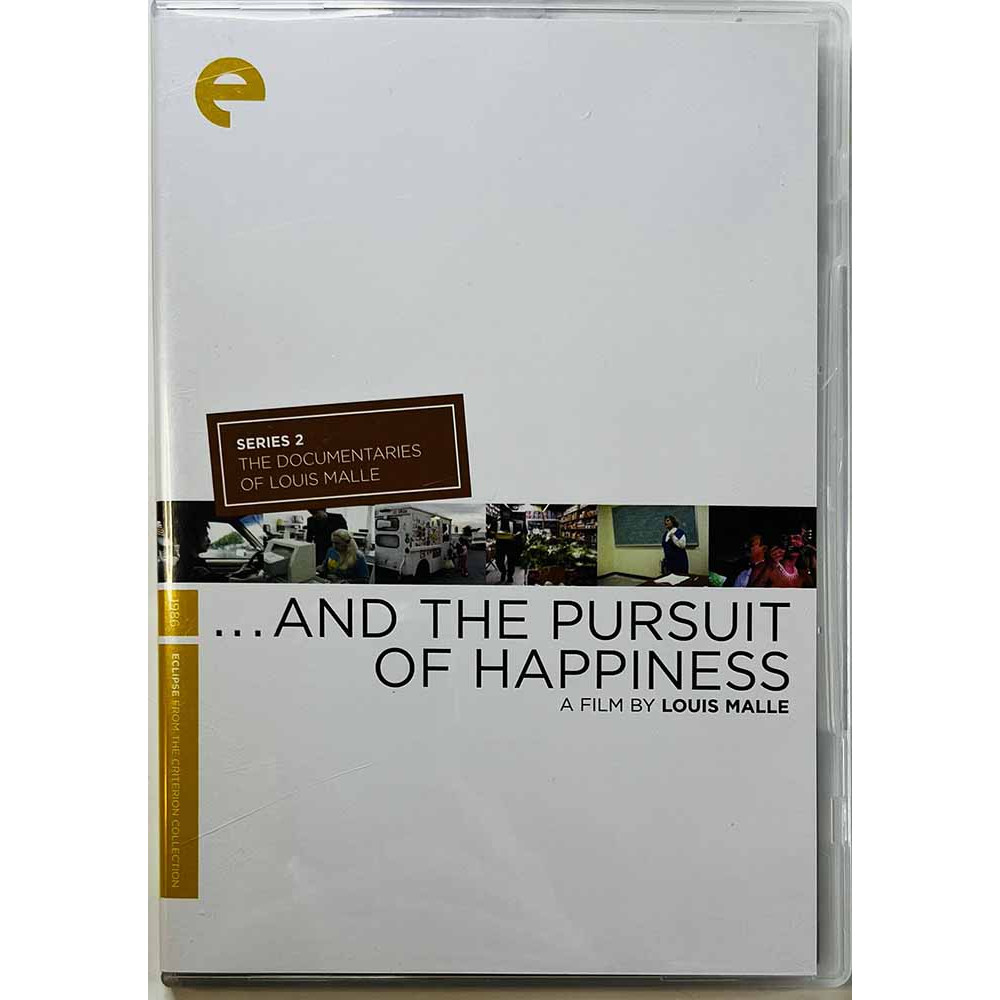 DVD - A film by Louis Malle DVD …And the Pursuit of Happiness  kansi EX levy EX Käytetty DVD
