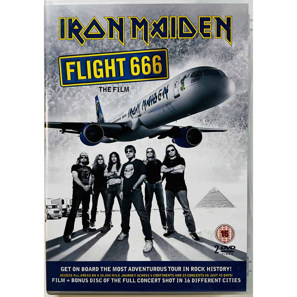 DVD - Iron Maiden DVD Flight 666 the film / the concert 2DVD  kansi EX levy EX Käytetty DVD