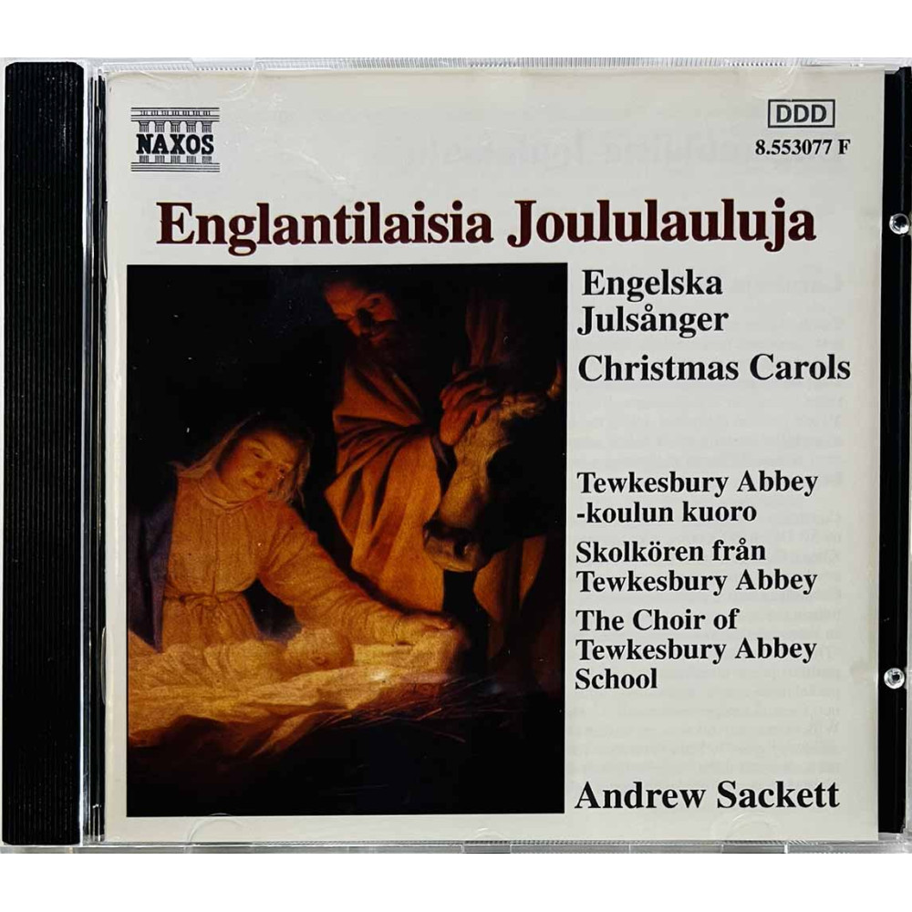 Andrew Sackett CD Englantilaisia Joululauluja  kansi EX levy EX Käytetty CD