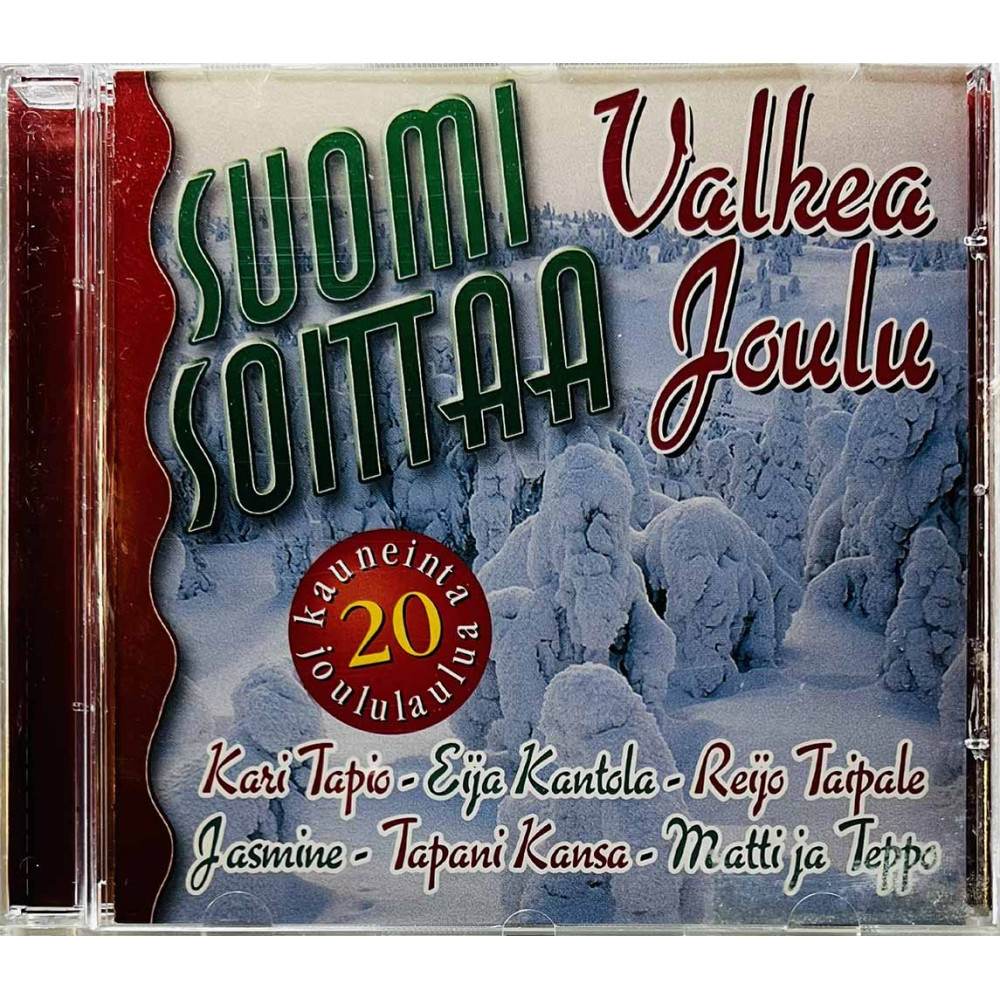 Tapani Kansa, Kari Tapio, Pasi Kaunisto CD Valke Joulu 20 kauneinta joululaulua  kansi EX levy EX Käytetty CD