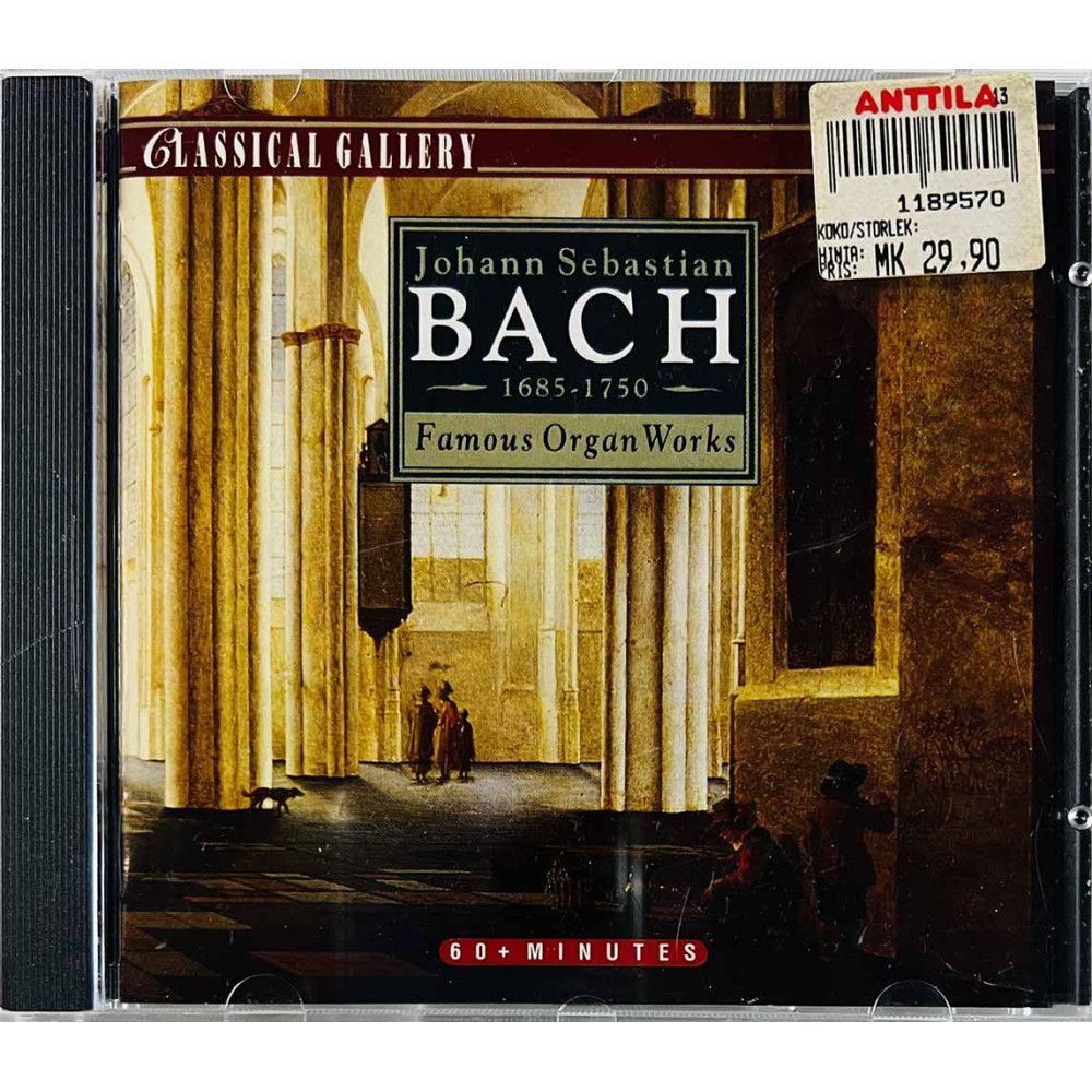 Bach Johan Sebastian 1992 CLG 7058 Famous Organ Works CD Begagnat