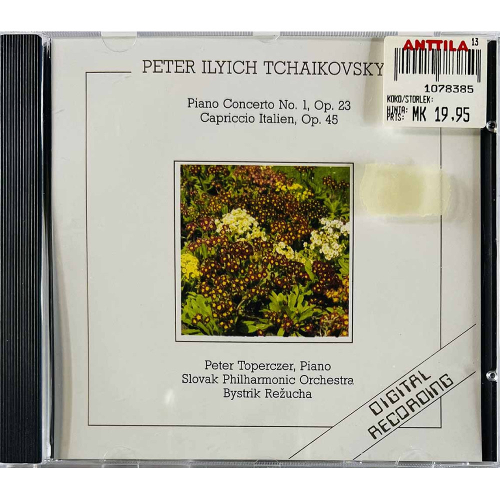 Tchaikovsky Peter Ilyich CD Piano Concerto No. 1, Op. 23 / Capriccio Italien  kansi EX levy EX Käytetty CD