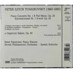 Tchaikovsky Peter Ilyich CD Piano Concerto No. 1, Op. 23 / Capriccio Italien  kansi EX levy EX Käytetty CD