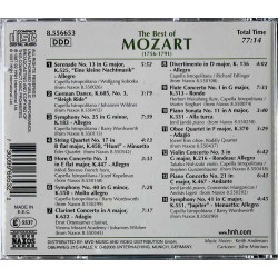 Mozart CD The Best Of  kansi EX levy EX Käytetty CD
