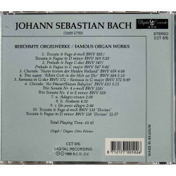 Bach Johann Sebastian CD Famous Organ Works  kansi EX levy EX Käytetty CD