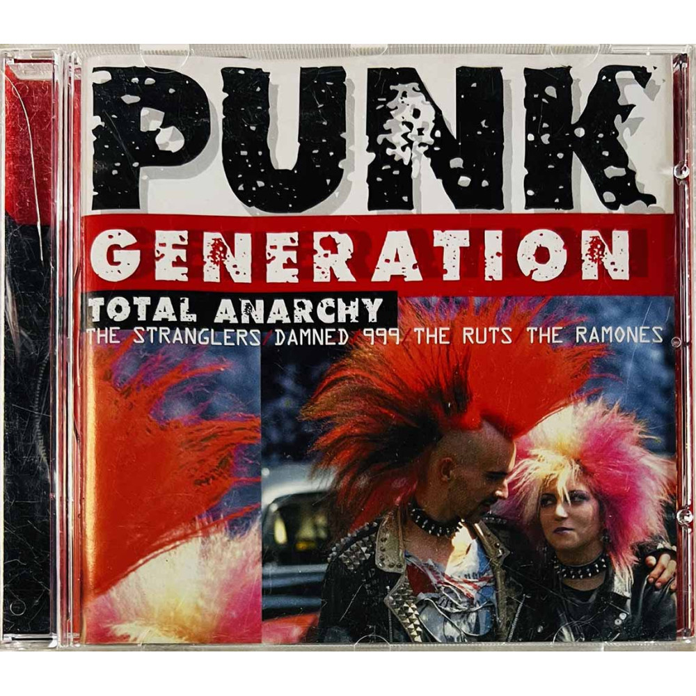 Damned, UK Subs, 999, Vapors ym. CD Punk Generation / Total Anarchy  kansi EX levy VG Käytetty CD