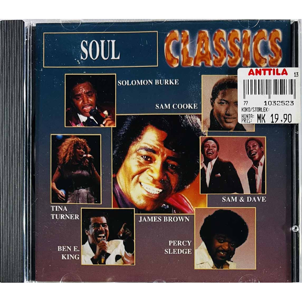 Ben E. King, Percy Sledge, James Brown CD Soul Classics  kansi EX levy EX Käytetty CD