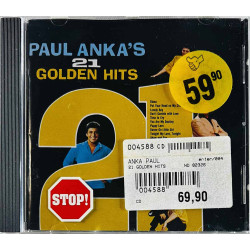 Anka Paul CD Paul Anka's 21 Golden Hits  kansi EX levy EX Käytetty CD