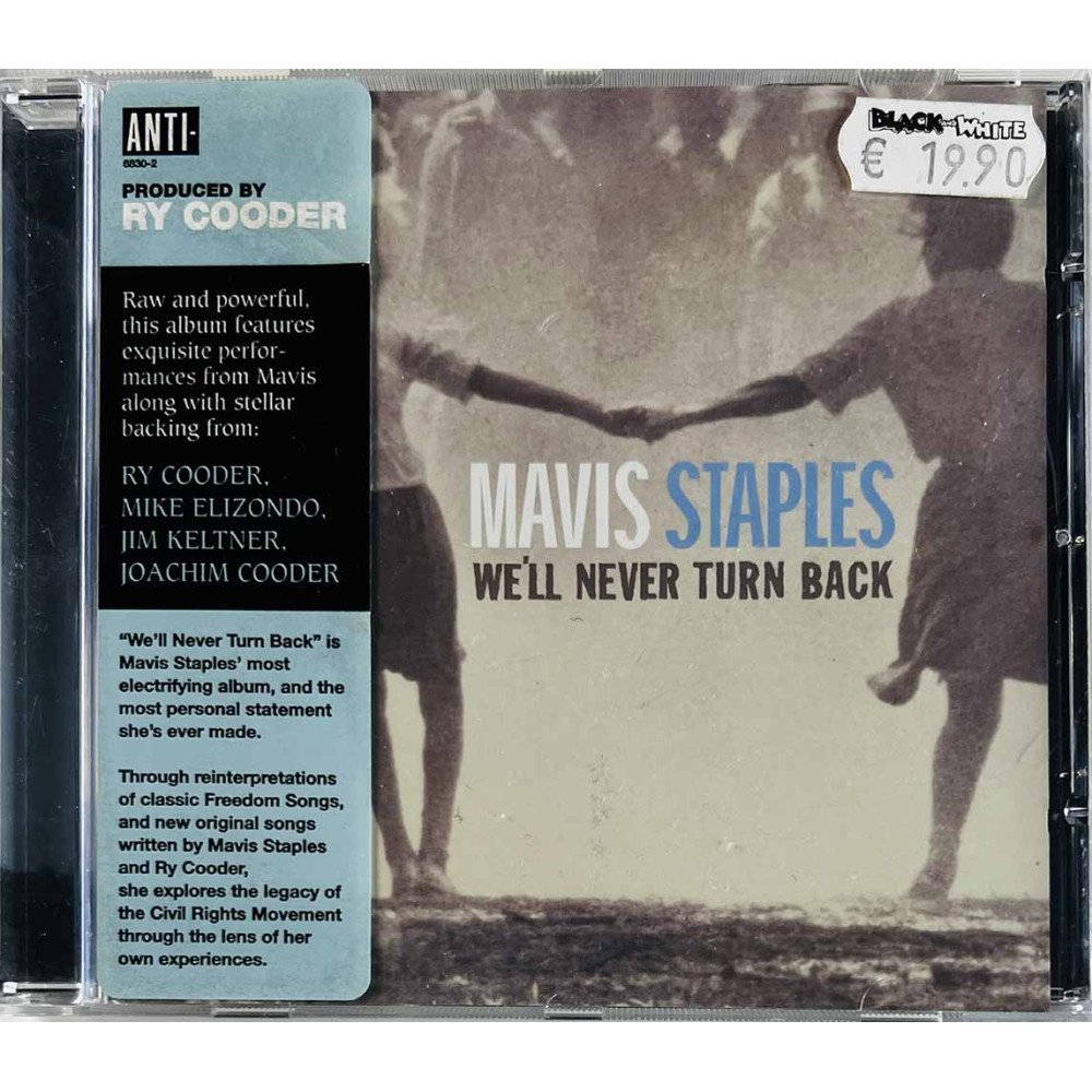 Staples Mavis CD We'll Never Turn Back  kansi EX levy EX Käytetty CD