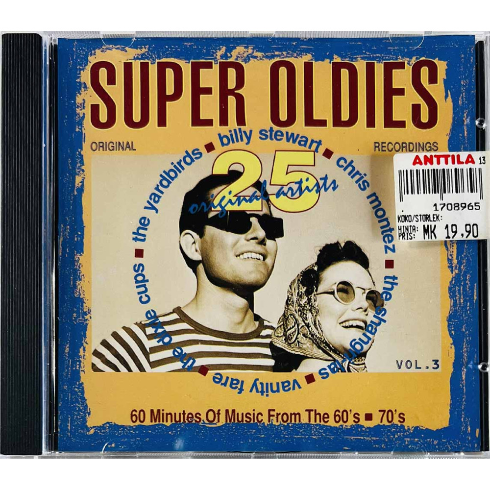 Yardbirds, Napoleon XIV, Procol Harum CD 25 Super Oldies Vol.3  kansi EX levy EX Käytetty CD