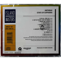 Anthrax 1988 842 363-2 State Of Euphoria CD