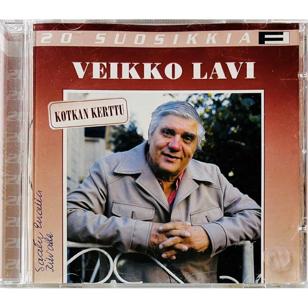 Lavi Veikko CD 20 Suosikkia – Kotkan Kerttu kansivihko VG+ CD:n kunto EX Käytetty CD