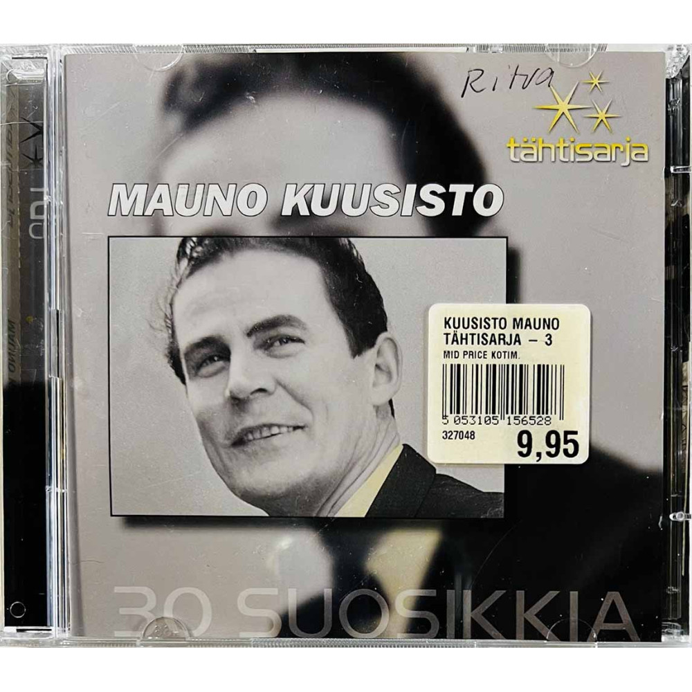 Kuusisto Mauno CD 30 Suosikkia 2CD kansivihko EX- CD:n kunto EX- Käytetty CD