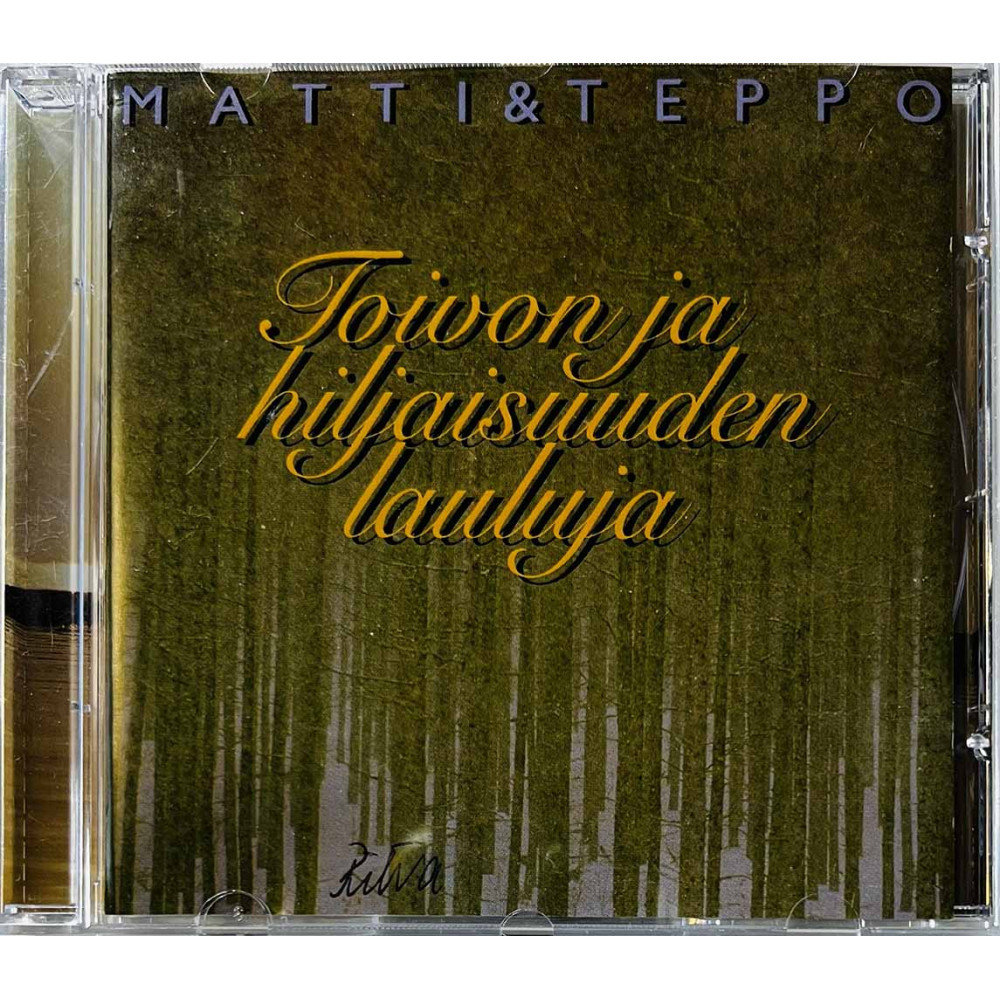 Metti & Teppo CD Toivon ja hiljaisuuden lauluja 1. kansivihko EX- CD:n kunto EX- Käytetty CD
