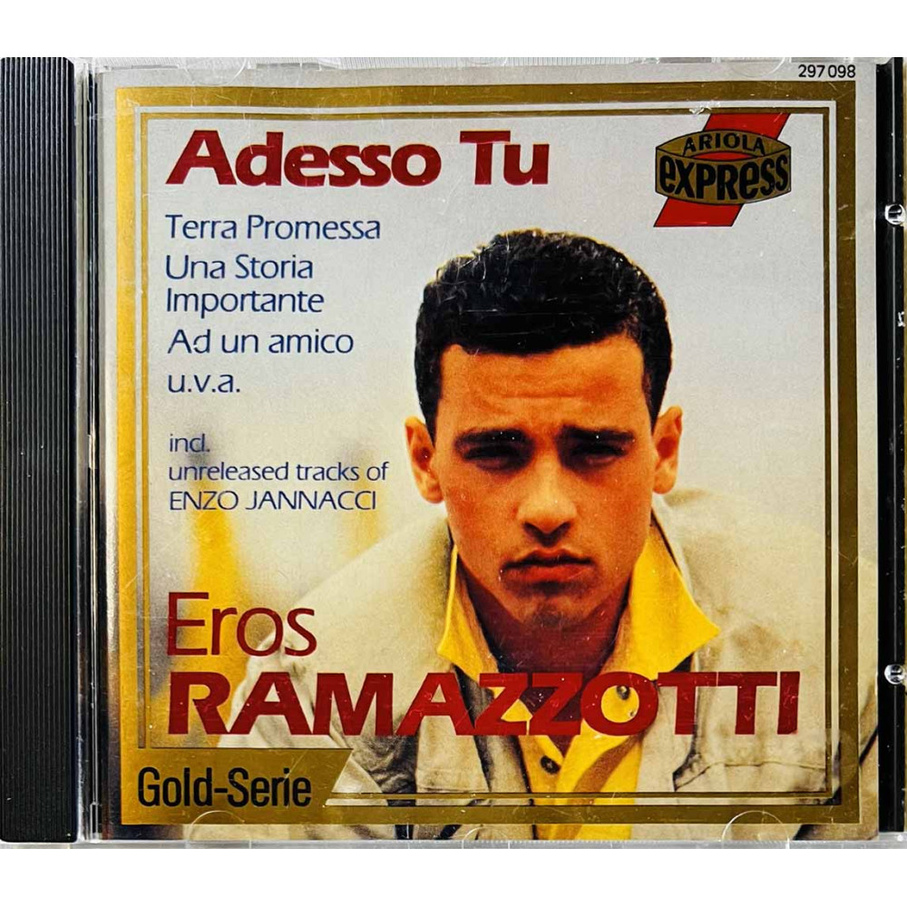 Ramazzotti Eros / Enzo Jannacci CD Adesso Tu kansivihko EX CD:n kunto EX Käytetty CD