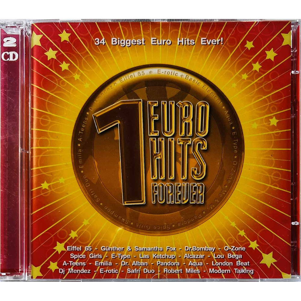 Dr. Alban, Darude, Eiffel 65, Aqua ym. CD Euro Hits Forever 2CD kansivihko EX CD:n kunto EX Käytetty CD