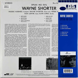 Shorter Wayne LP Speak No Evil, blue vinyl LP