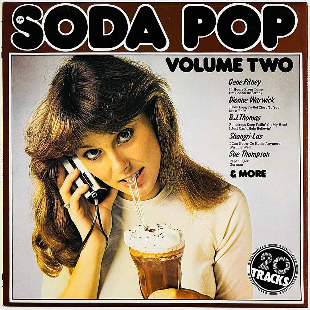 Newbeats, Sue Thompson, Shirelles ym. LP Soda Pop volume two  kansi EX levy EX Käytetty LP