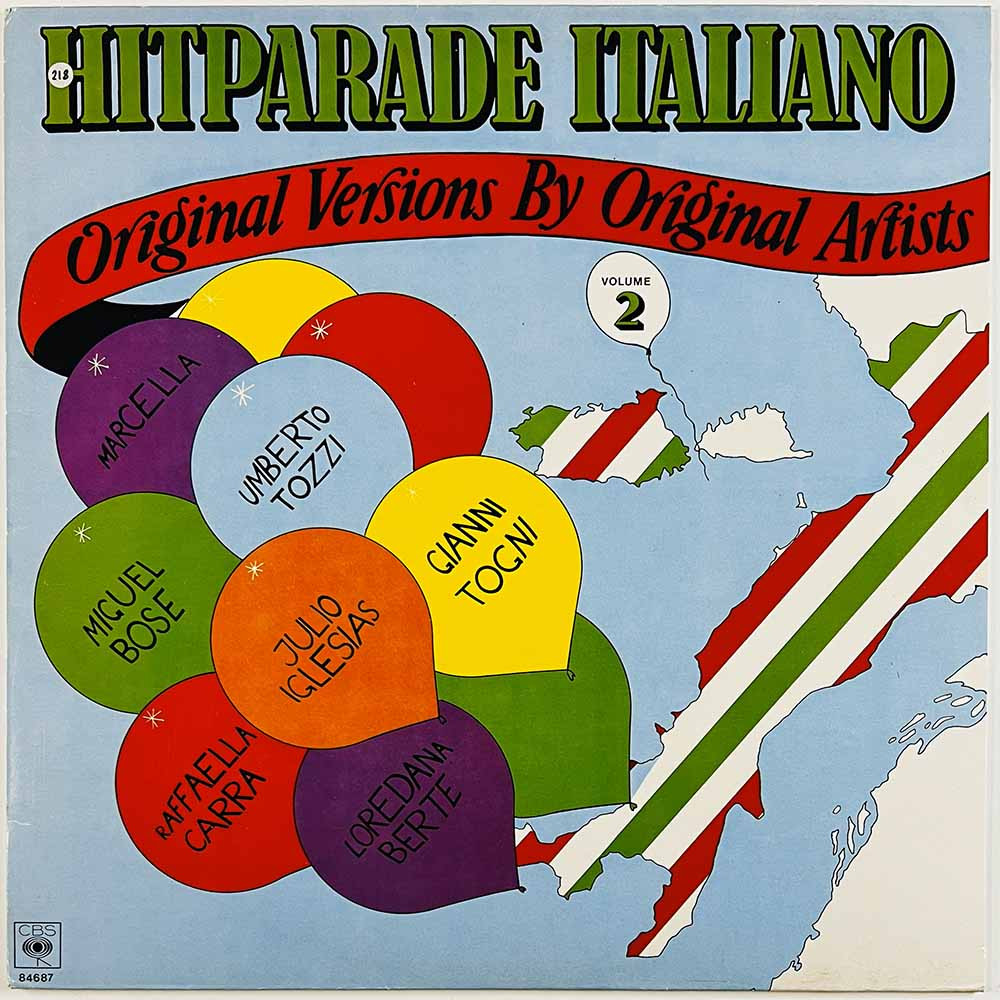 Raffaella Carra, Gianni Togni, Marcella 1980 CBS 84687 Hitparade Italiano volume 2 Begagnat LP