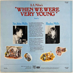 Sir John Mills and Hayley Mills 1978 MFP 50413 A.A. Milne's "When We Were Very Young" Begagnat LP