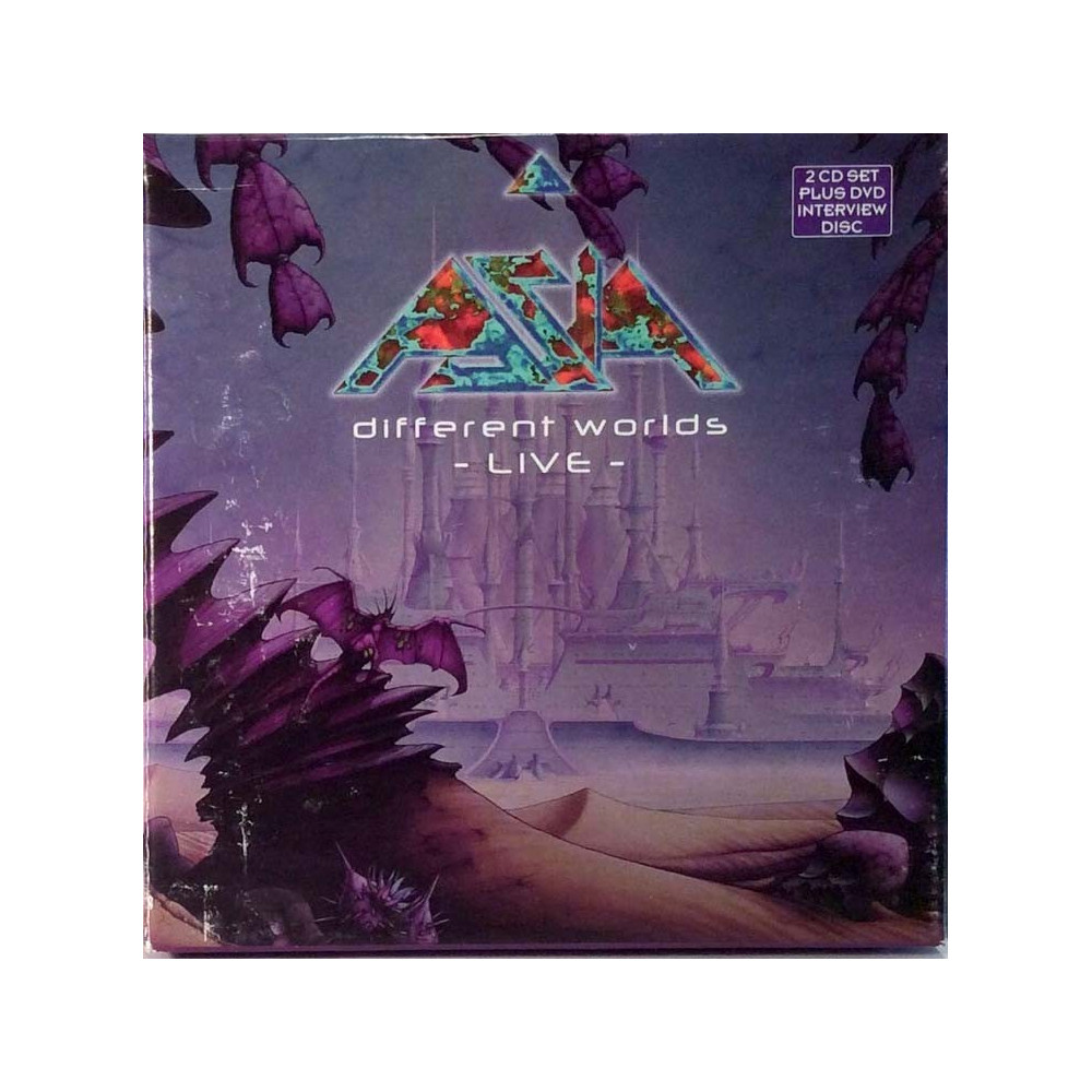 Asia: Different Worlds Live  2cd +Dvd - CD Begagnat