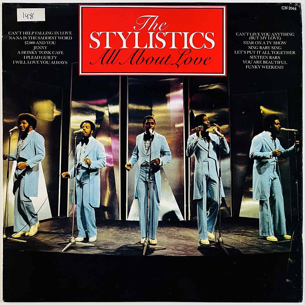 Stylistics LP All About Love  kansi VG+ levy EX Käytetty LP