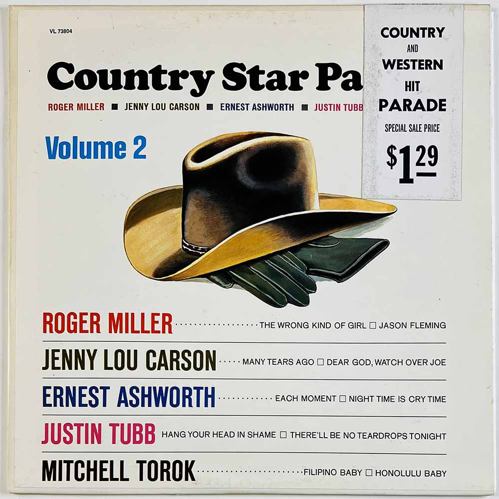 Mitchell Torok, Ernest Ashworth ym. 1970’s VL 73804 Country Star Parade Volume 2 Begagnat LP