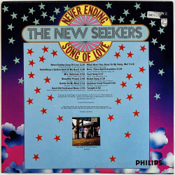 New Seekers LP Never ending song of love  kansi EX levy EX Käytetty LP