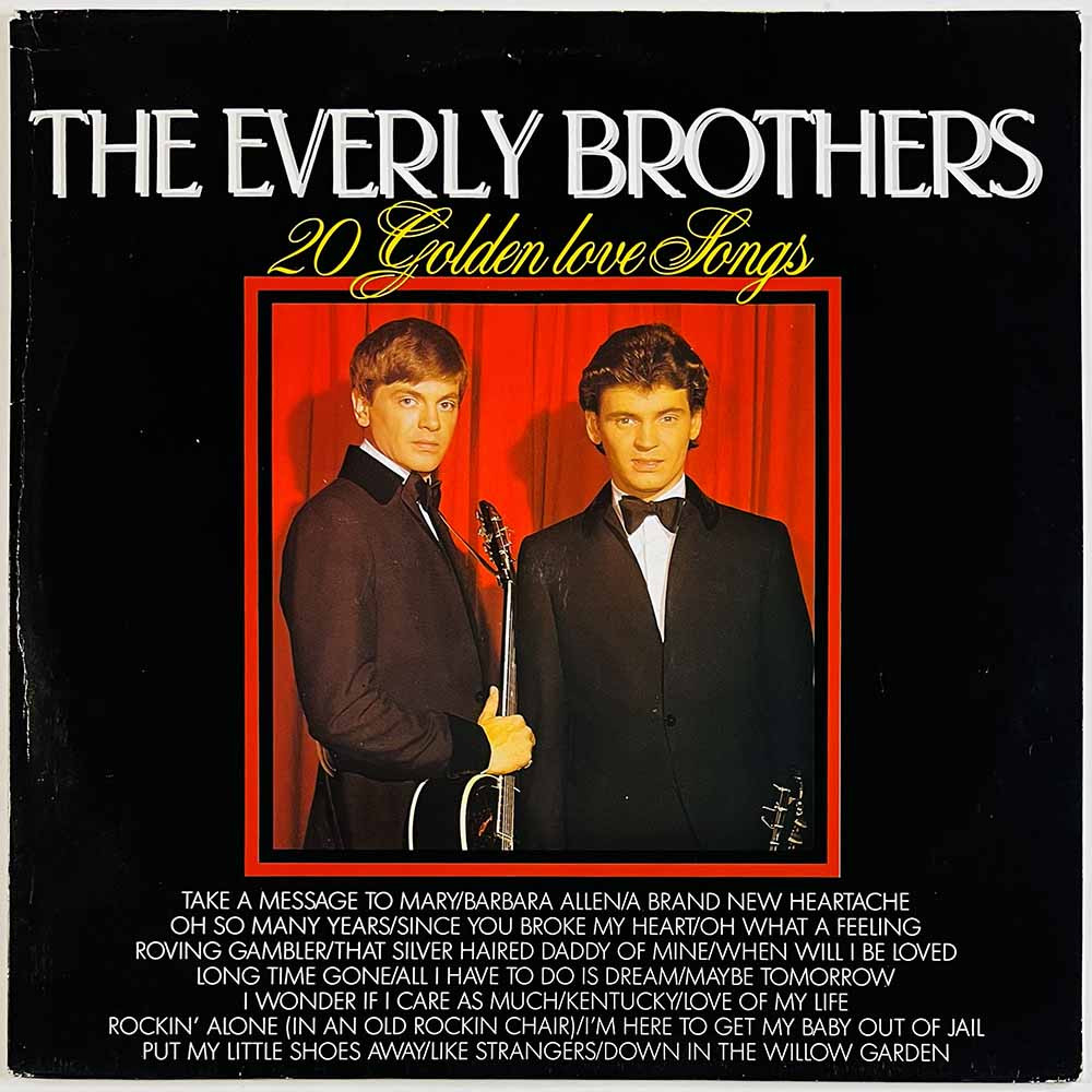 Everly Brothers LP 20 Golden love Songs  kansi VG+ levy EX- Käytetty LP