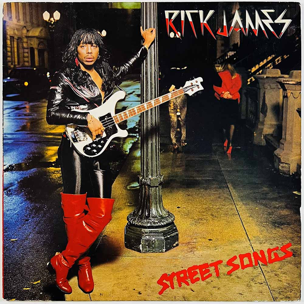 James Rick LP Street songs  kansi VG levy EX Käytetty LP