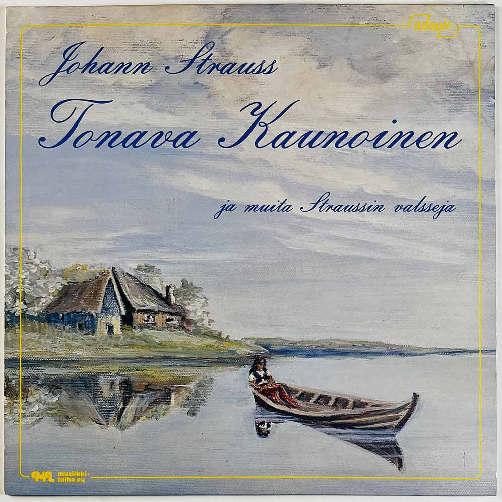 Münchner Ball Orchester, Johann Strauss Jr. LP Tonava kaunoinen ja muita Straussin valsseja  kansi VG+ levy EX- Käytetty LP