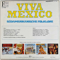 Los Boleros LP Viva Mexico - Südamerikanische Folklore  kansi EX- levy EX Käytetty LP