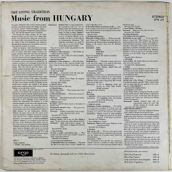Bhattacharya Deben 1971 ZFB 49 Music From Hungary Begagnat LP