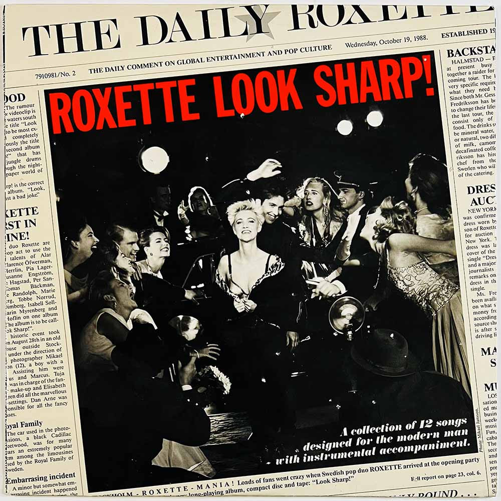 Roxette LP Look Sharp!  kansi VG levy G Käytetty LP