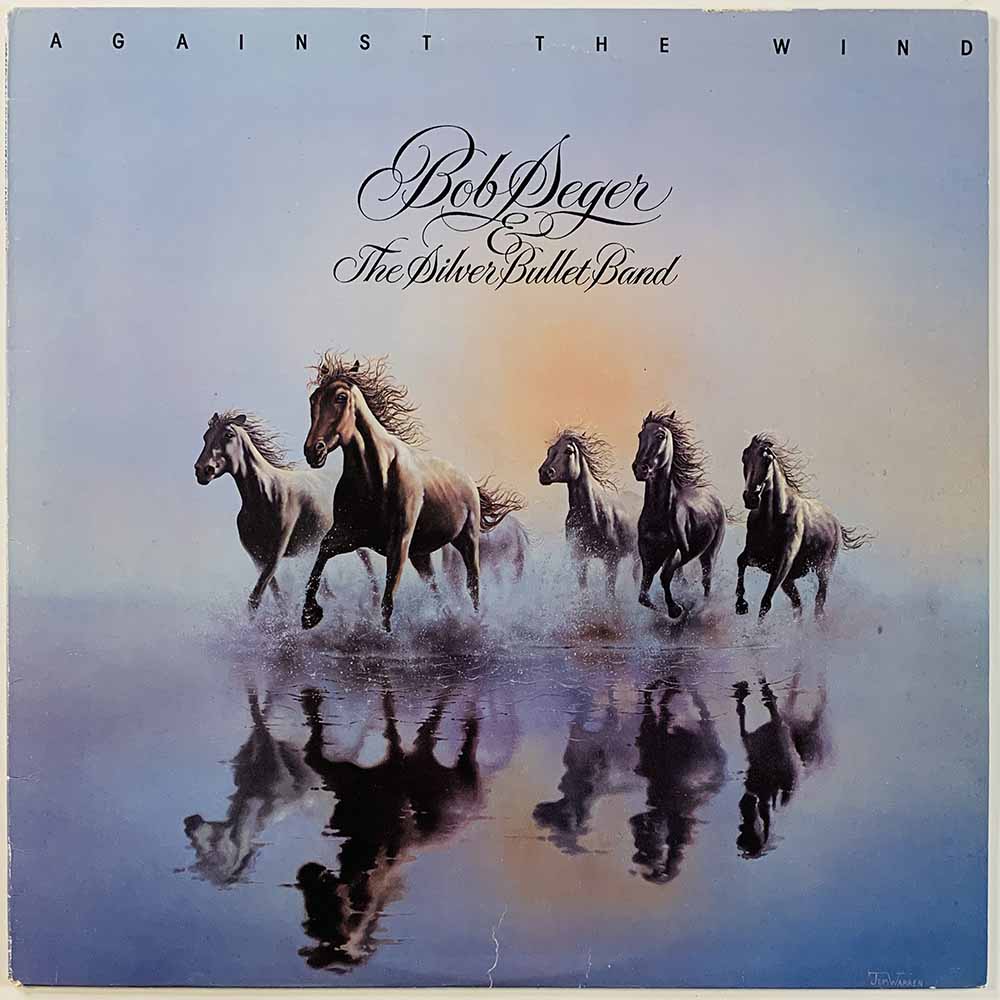 Seger Bob LP Against the wind  kansi VG+ levy EX Käytetty LP