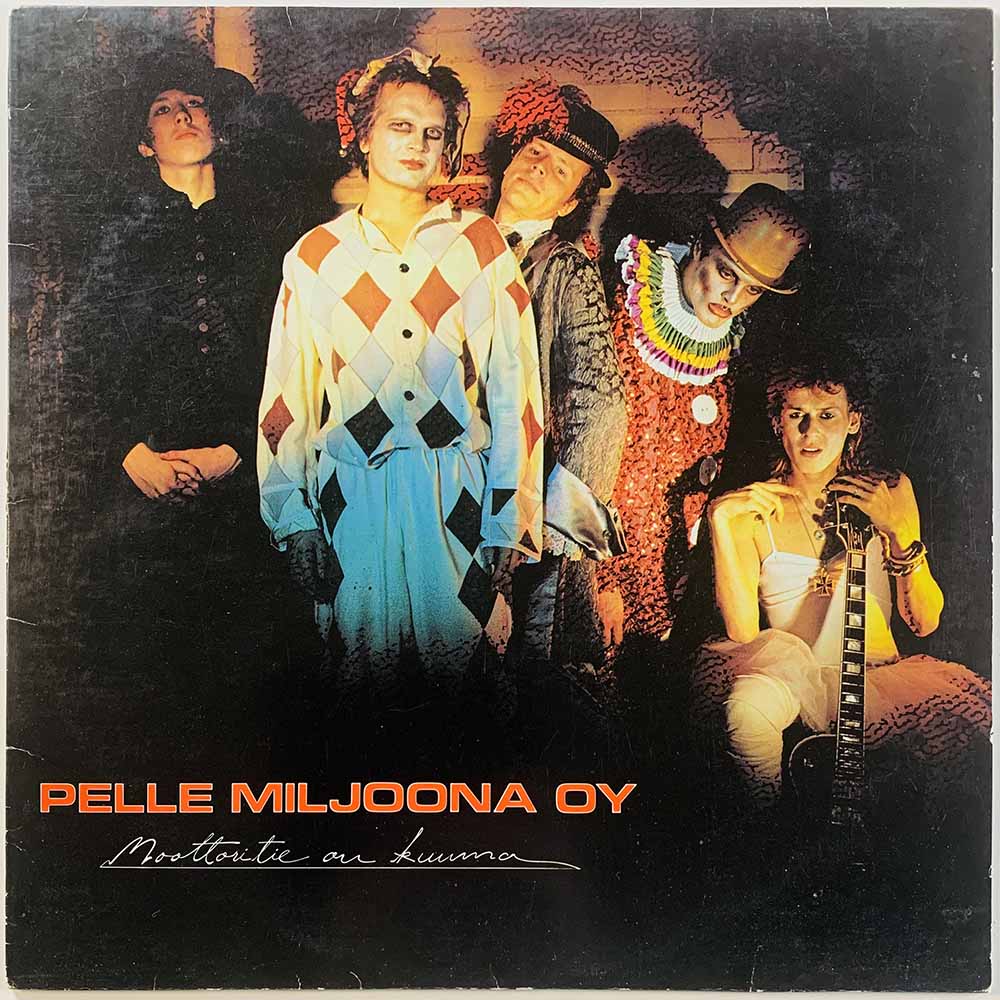 Pelle Miljoona Oy LP Moottoritie on kuuma  kansi VG- levy VG+ Käytetty LP