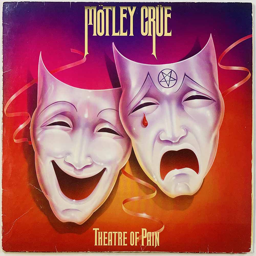 Mötley Crüe LP Theatre of pain  kansi VG- levy G Käytetty LP