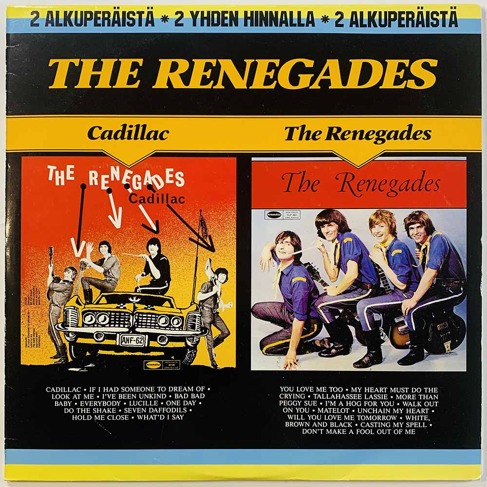 Renegades LP Cadillac / The Renegades 2LP  kansi EX- levy EX Käytetty LP