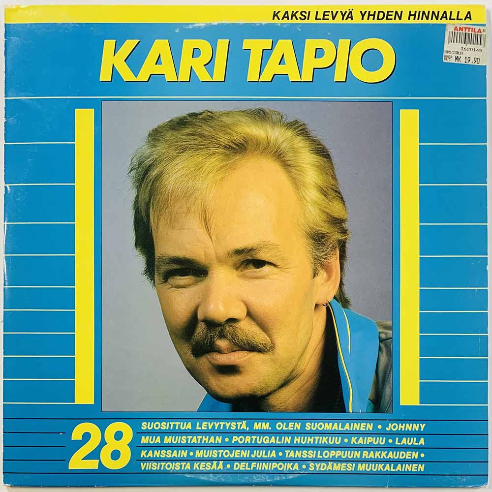Kari Tapio 1987 SAFLP 2004 Kari Tapio 28 suositua levytystä 2LP Begagnat LP