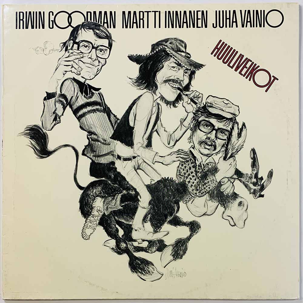 Irwin Goodman, Martti Innanen, Juha Vainio  LP Huuliveikot  kansi VG+ levy EX Käytetty LP