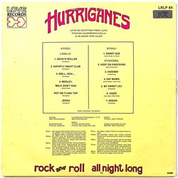 Hurriganes LP Rock And Roll All Night Long  kansi VG- levy VG+ Käytetty LP