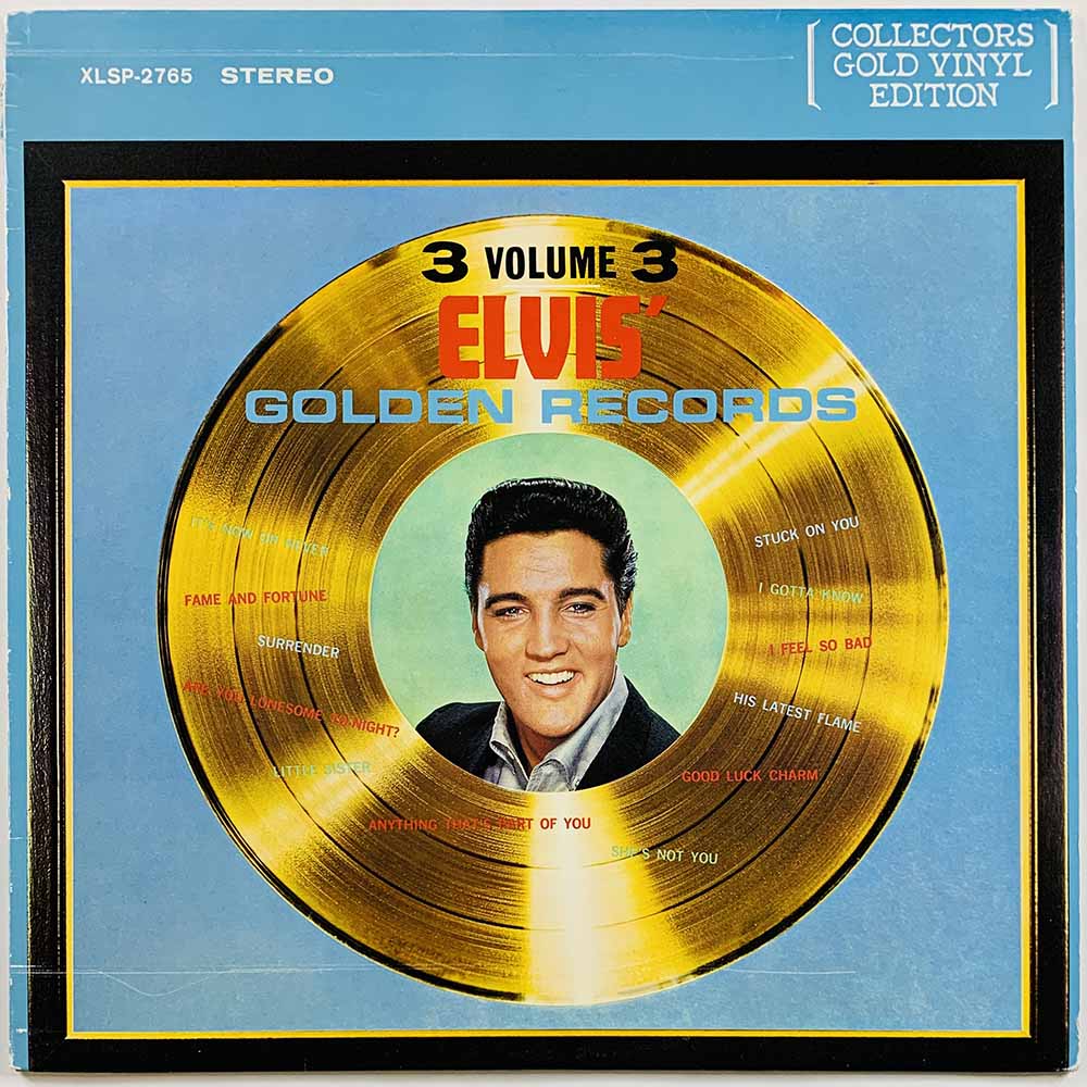 Elvis 1963 XLSP-2765 Elvis' Golden Records - Volume 3 Begagnat LP