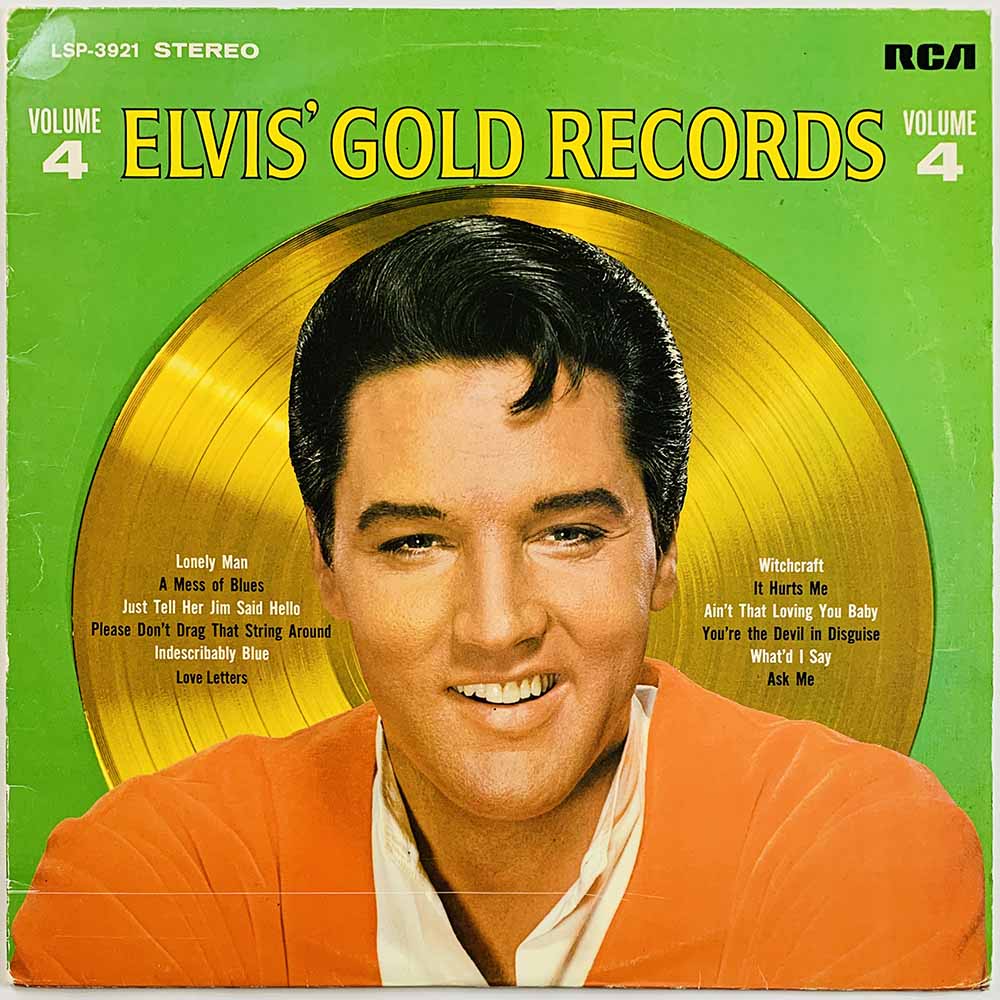 Elvis 1968 LSP-3921 Elvis' Gold Records, Volume 4 Begagnat LP