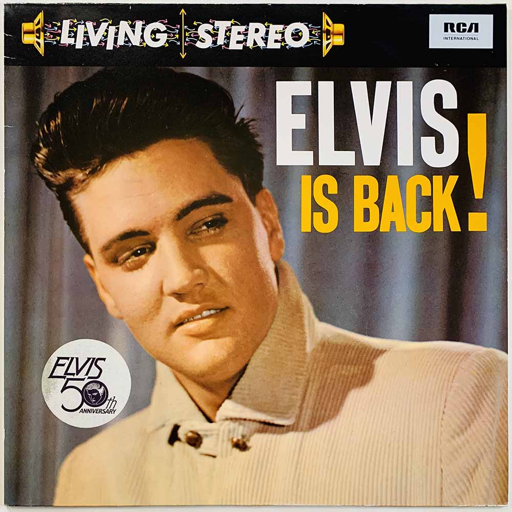 Elvis LP Elvis is back!  kansi EX- levy EX Käytetty LP
