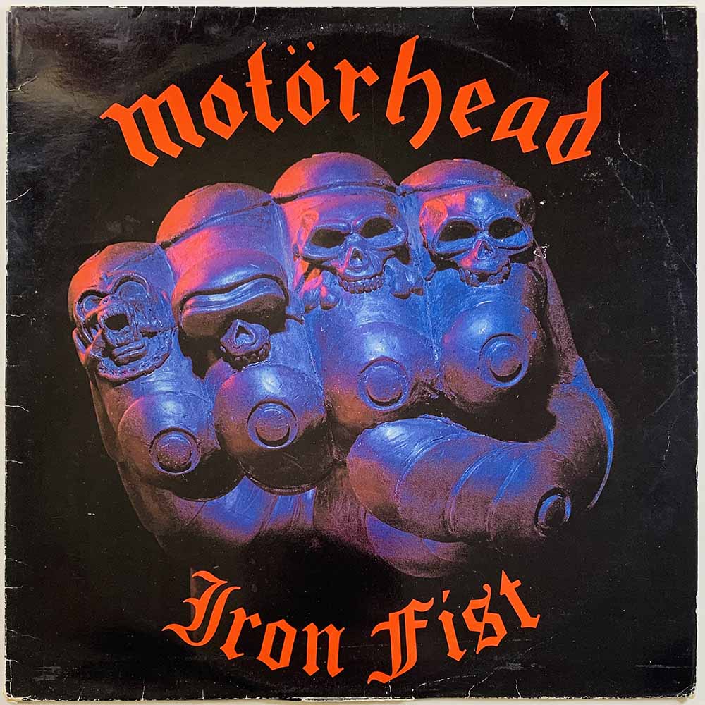 Motörhead 1982 BRNA 539 Iron Fist,  Made in Finland Begagnat LP