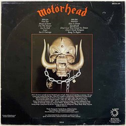Motörhead 1982 BRNA 539 Iron Fist,  Made in Finland Begagnat LP