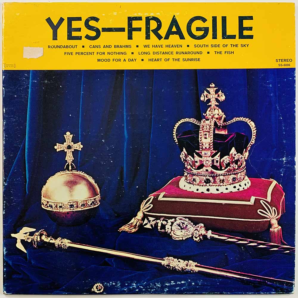 Yes LP Fragile  kansi VG levy VG Käytetty LP